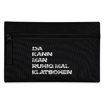 Klatschen - Federtasche - Schwarz - Vorne