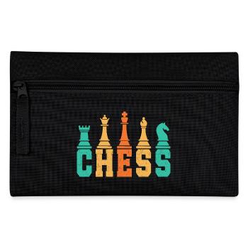 Chess Player Geschenk Schach Sport Schachmeister - Federtasche - Schwarz - Vorne