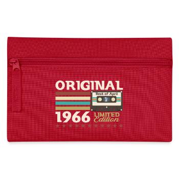 Cassette 60ème Anniversaire Avril Millésime 1966 - Trousse - rouge - Devant