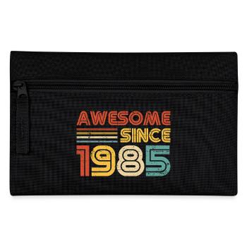 Awesome Since 1985" – Retro Vintage 40. Geburtstag - Federtasche - Schwarz - Vorne