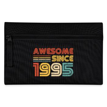 Awesome Since 1995" – Retro Vintage 30th Birthday - Pencil Case - black - Front