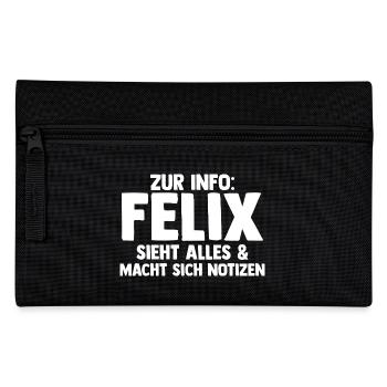 Felix - Pencil Case - black - Front