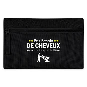 No need for hair with this dream body - Pencil Case - black - Front
