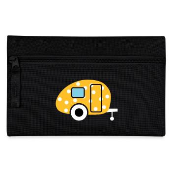 Caravan Egg Points Caravan Dots Camper Camping - Trousse - noir - Devant