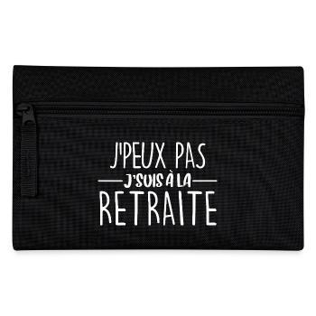 I Can't I'm Retired - Ruhestand Humor - Federtasche - Schwarz - Vorne
