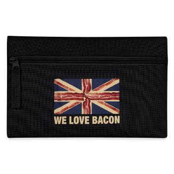 We Love Bacon UK Meme - Pencil Case - black - Front