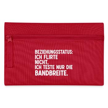 Beziehungsstatus: Ich Flirte Nicht - Federtasche - Rot - Vorne