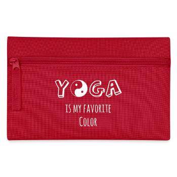 Yoga is my favourite color - Pencil Case - red - Front