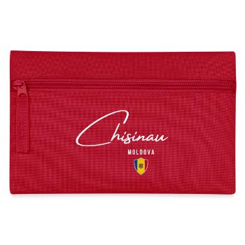 Chisinau, Moldawien, ich liebe Chisinau - Federtasche - Rot - Vorne