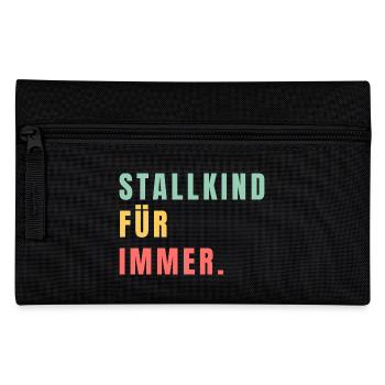 Stallkind für immer - Federtasche - Schwarz - Vorne