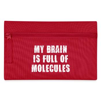 Brain full of molecules - Pencil Case - red - Front