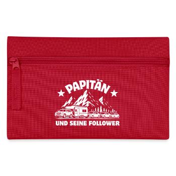 PAPITÄN UND SEINE FOLLOWER | Caravan Stau - Federtasche - Rot - Vorne