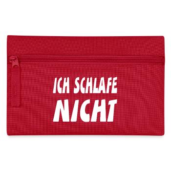 Schlafen - Federtasche - Rot - Vorne