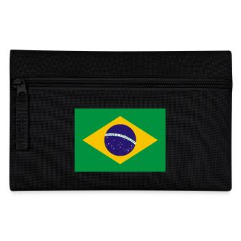 Brazil flag banner - Pencil Case - black - Front
