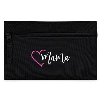 Mom with Heart Mother Mother's Day Dear Child Gift - Pencil Case - black - Front