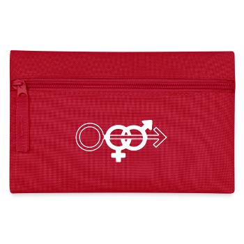 cuckold wife sharing symbol - Federtasche - Rot - Vorne