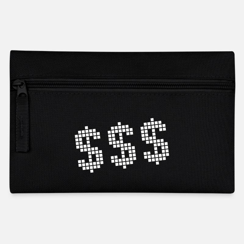 $ Dollar Sign Money - Pencil Case - black