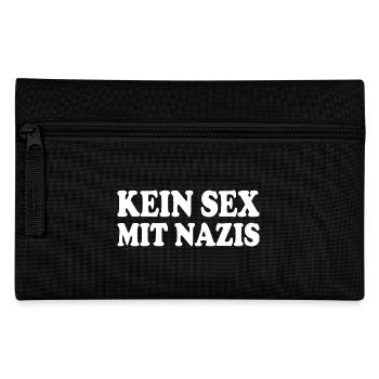 kein sex mit nazis - Federtasche - Schwarz - Vorne