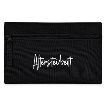 Arbeitszeit reduzieren Alter Arbeit Altersteilzeit - Federtasche - Schwarz - Vorne