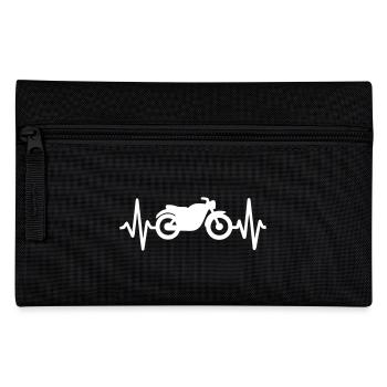 Battement Cœur Moto Vintage Motard - Trousse - noir - Devant