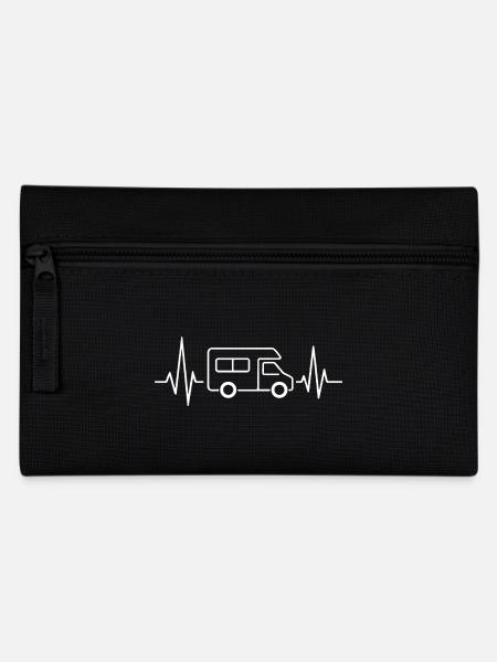Motorhome heartbeat camper design - Pencil Case - black