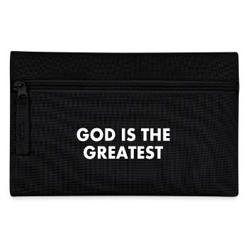 god is the greatest - Federtasche - Schwarz - Vorne