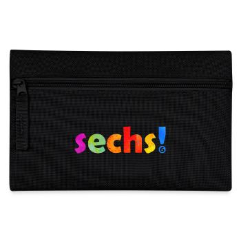 SECHS 6 JAHRE JUNGE 6. GEBURTSTAG - Federtasche - Schwarz - Vorne