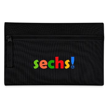 SECHS 6 JAHRE JUNGE 6. GEBURTSTAG - Federtasche - Schwarz - Vorne