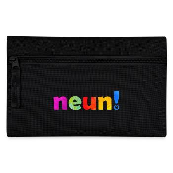 NEUN 9 JAHRE JUNGE 9. GEBURTSTAG - Federtasche - Schwarz - Vorne