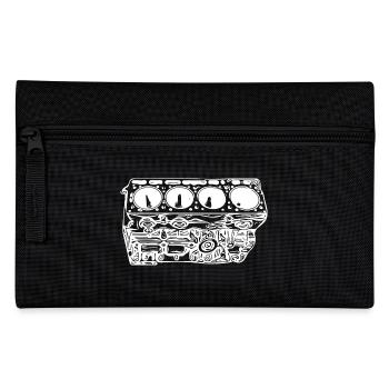 Motorblock Zylinder Hubraum Fan - Federtasche - Schwarz - Vorne
