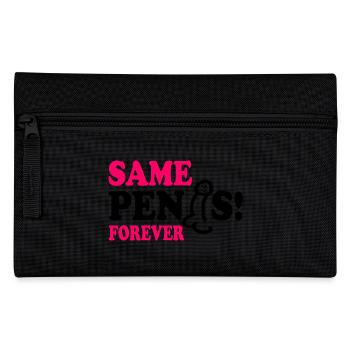 Same penis forever - Federtasche - Schwarz - Vorne