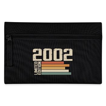 2002 Jahrgang - Retro 2002 Geburtstagsgeschenk 2002 - Federtasche - Schwarz - Vorne