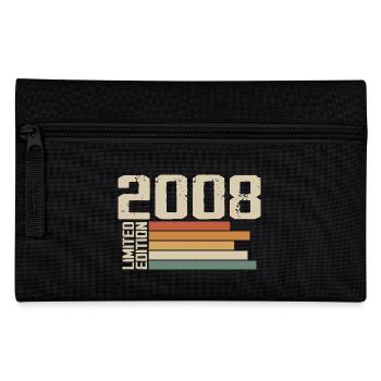 2008 Vintage - Retro 2008 Birthday Gift 2008 - Pencil Case - black - Front