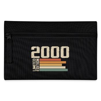 2000 Vintage - Retro 2000 Geburtstagsgeschenk 2000 - Federtasche - Schwarz - Vorne