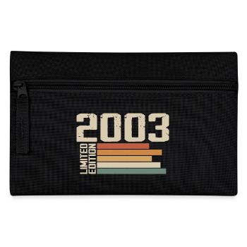 2003 Vintage - Retro 2003 Birthday Gift 2003 - Pencil Case - black - Front