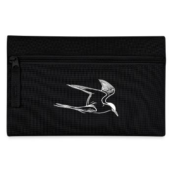 Elegante Seemöve im Flug - Federtasche - Schwarz - Vorne