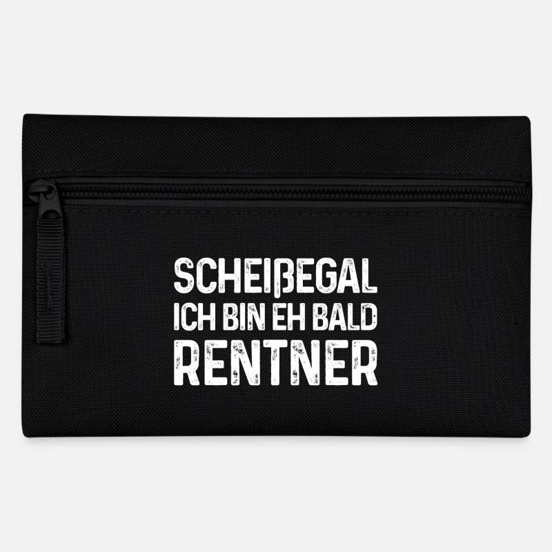 Scheißegal Ich bin eh bald Rentner - Federtasche - Schwarz