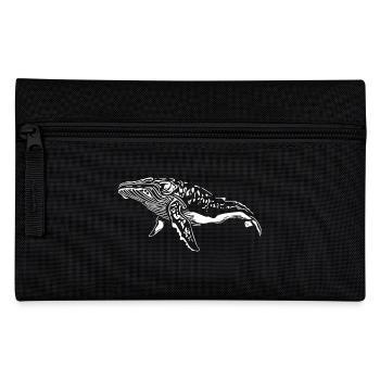 Wal Vintage Meerestier - protect against plastic - Federtasche - Schwarz - Vorne