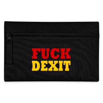 Fuck dexit - Federtasche - Schwarz - Vorne