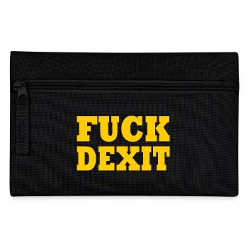 Fuck dexit - anti eu - Federtasche - Schwarz - Vorne