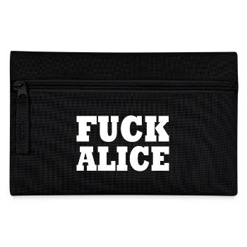 Fuck alice - Federtasche - Schwarz - Vorne