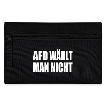 afd wählt man nicht - Federtasche - Schwarz - Vorne