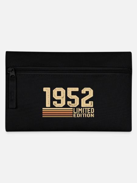 Jahrgang 1952 Geburtstag - Geschenk 1952 Jahrgang 1952 - Federtasche - Schwarz