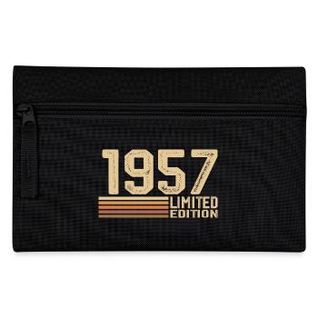 Born in 1957 Birthday - Gift 1957 Vintage 1957 - Pencil Case - black - Front