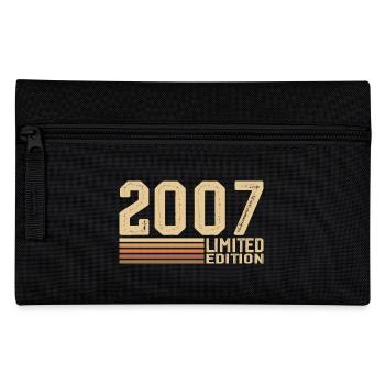 Born in 2007 Birthday - 2007 Vintage 2007 Gift - Pencil Case - black - Front