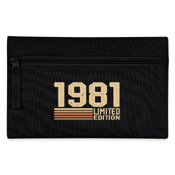 Jahrgang 1981 Geburtstag - Geschenk 1981 Jahrgang 1981 - Federtasche - Schwarz - Vorne