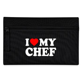 I love my chef - Pencil Case - black - Front