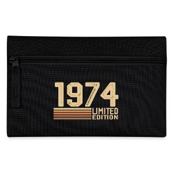 Jahrgang 1974 Geburtstag - Geschenk 1974 Jahrgang 1974 - Federtasche - Schwarz - Vorne
