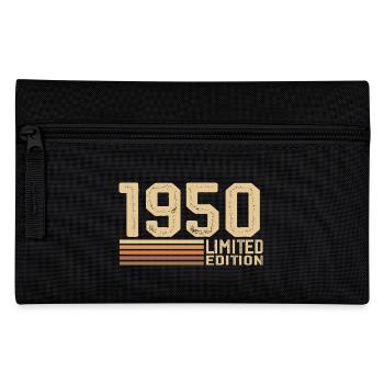 Jahrgang 1950 Geburtstag - 1950 Jahrgang 1950 Geschenk - Federtasche - Schwarz - Vorne