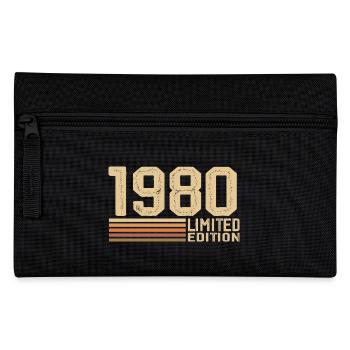 Jahrgang 1980 Geburtstag - 1980 Jahrgang 1980 Geschenk - Federtasche - Schwarz - Vorne